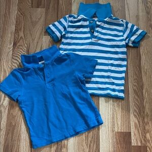Lot of Blue and White Polo Shirts